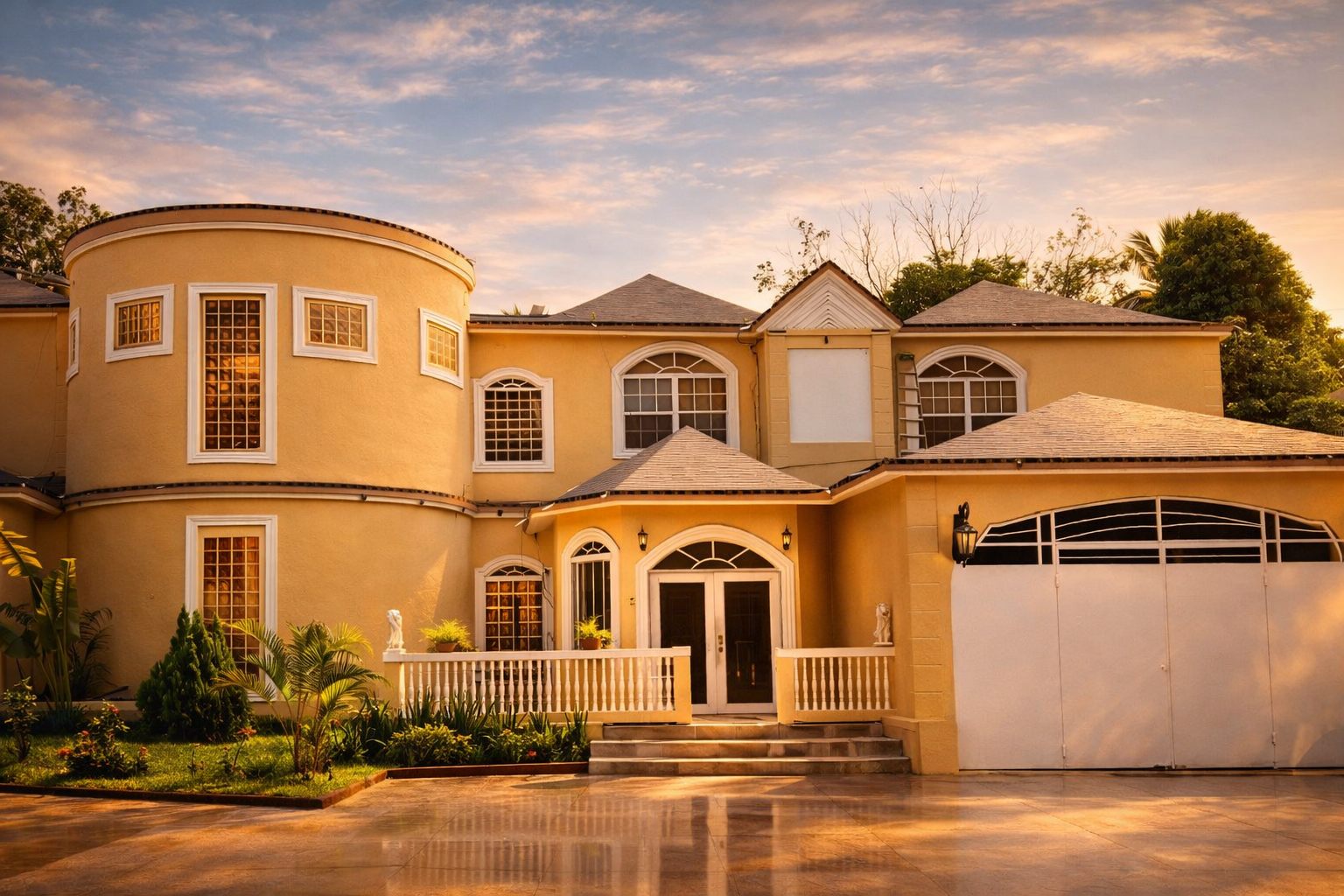 Guesthouse near Cap Haitien airport - Hidden Palace luxury exterior view with gated entrance