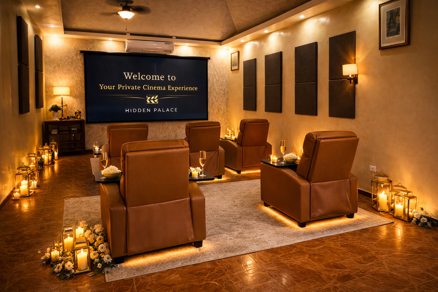 Full palace experience private cinema at Hidden Palace