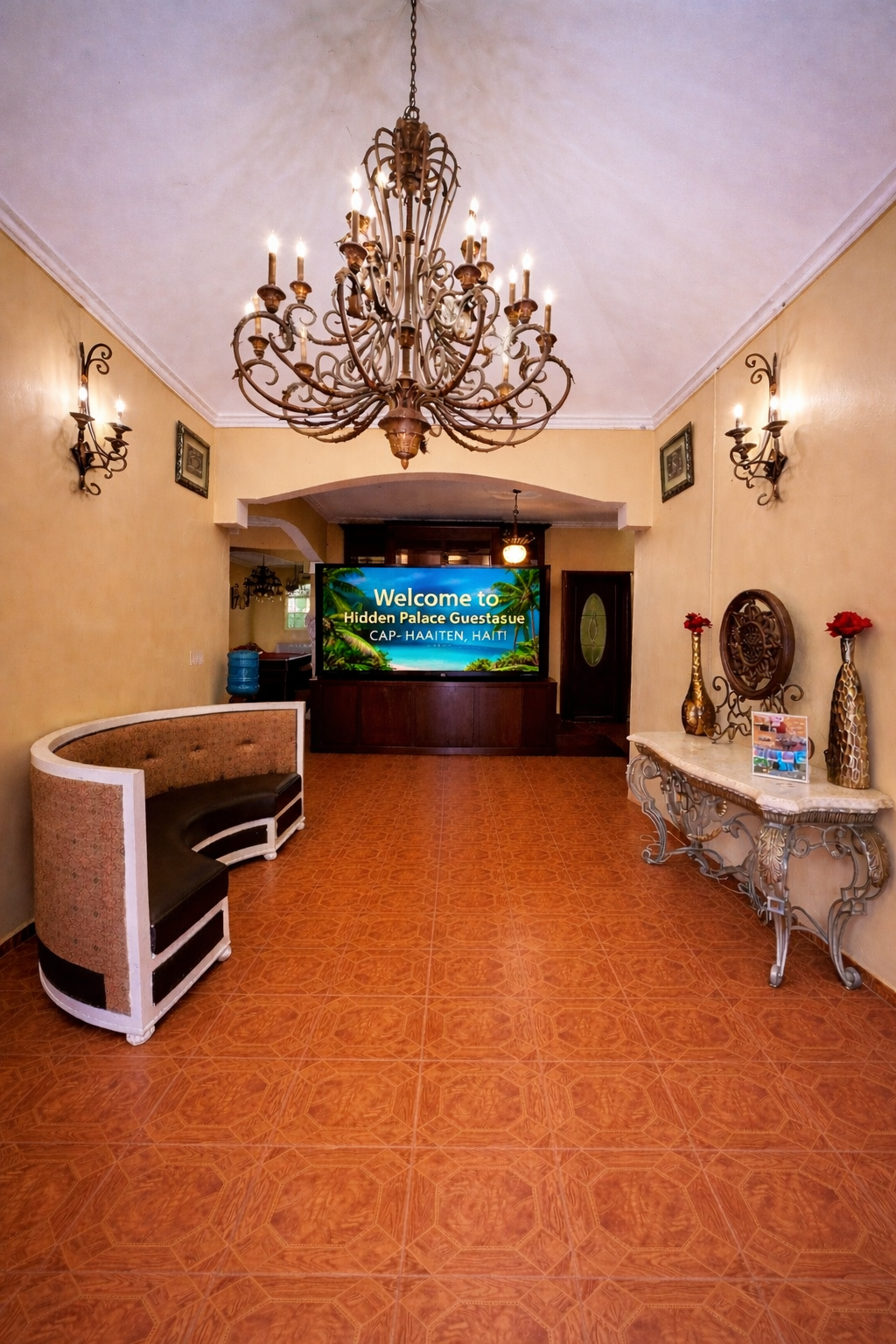 Walk into this luxury lobby in Cap Haitien Haiti Hidden Palace