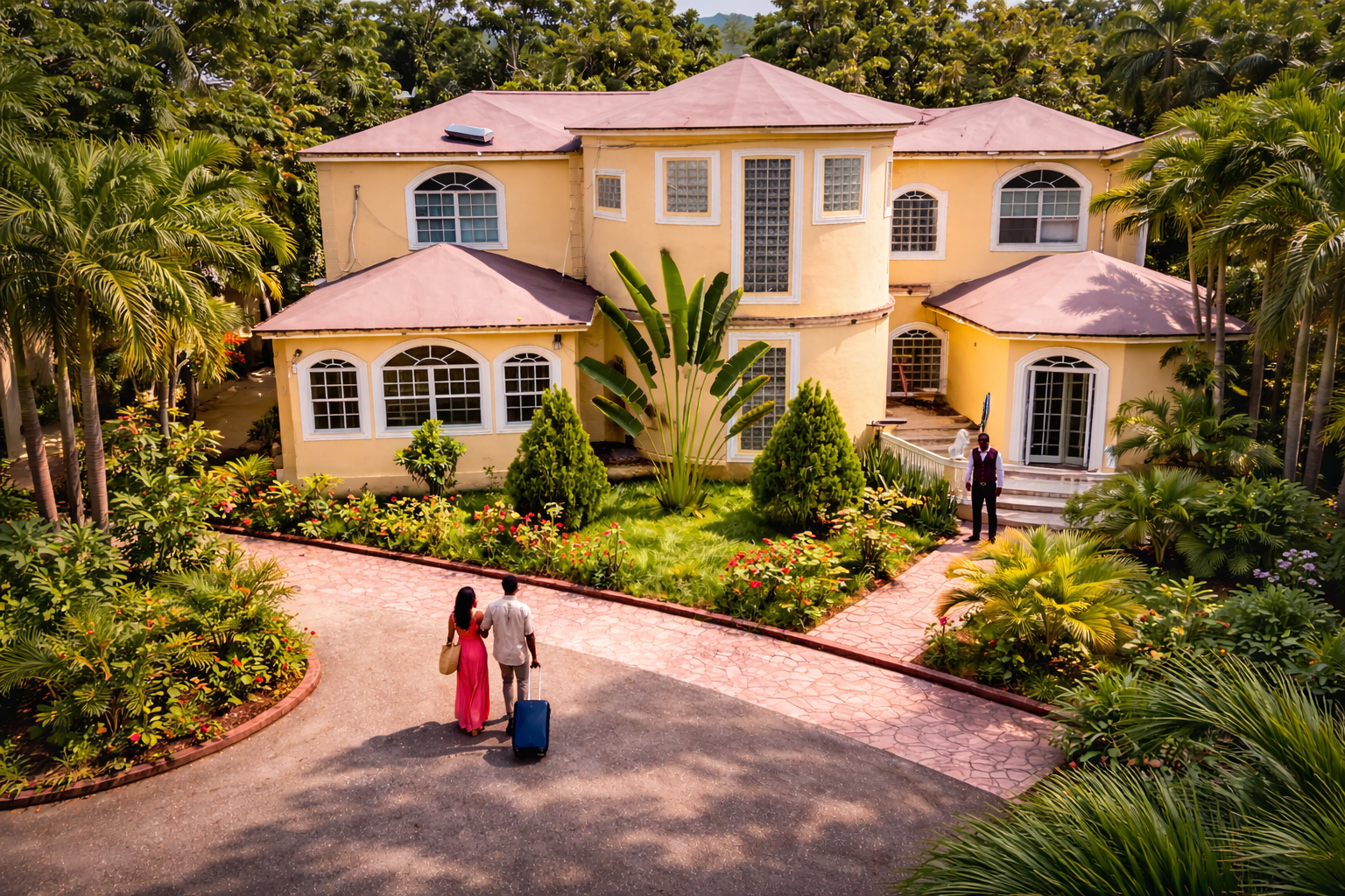 Guesthouse for rent in Cap-Haïtien Haiti - Aerial view of luxury property